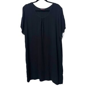 FRESH PRODUCE Lightweight Split Shoulder Swim Cover-Up Fringe Dress XXL